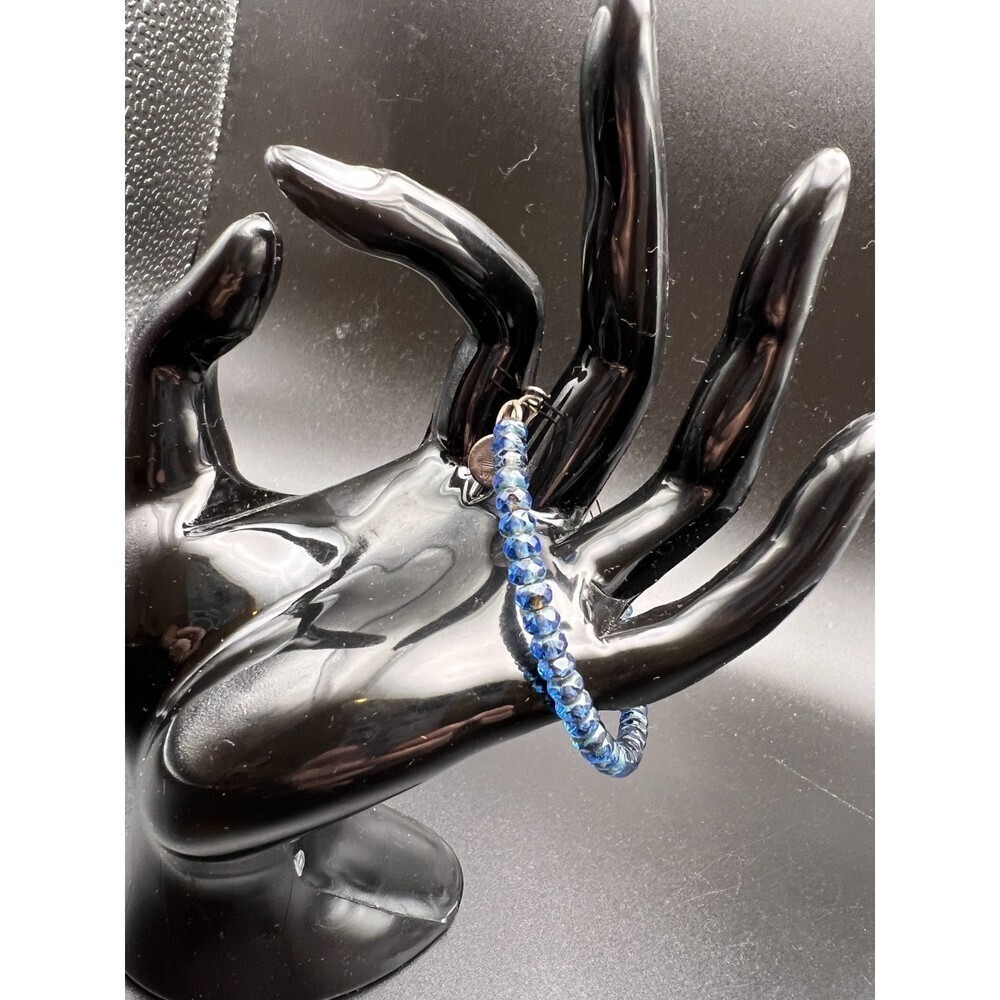 Alex and Ani Dark Blue Bead Bracelet